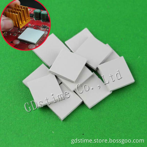 10x10mm 0.39"x0.39 Silicone Rubber Thermal Insulation Pad Pads